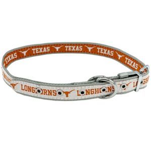 Pets First University of Texas Reversible Dog Collar, Medium,large